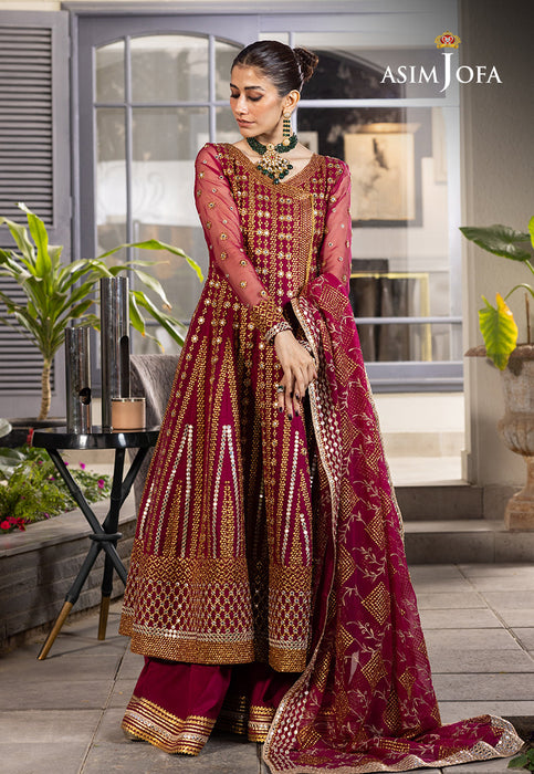 AJJH-08 EMBROIDERED ORGANZA 3PCS