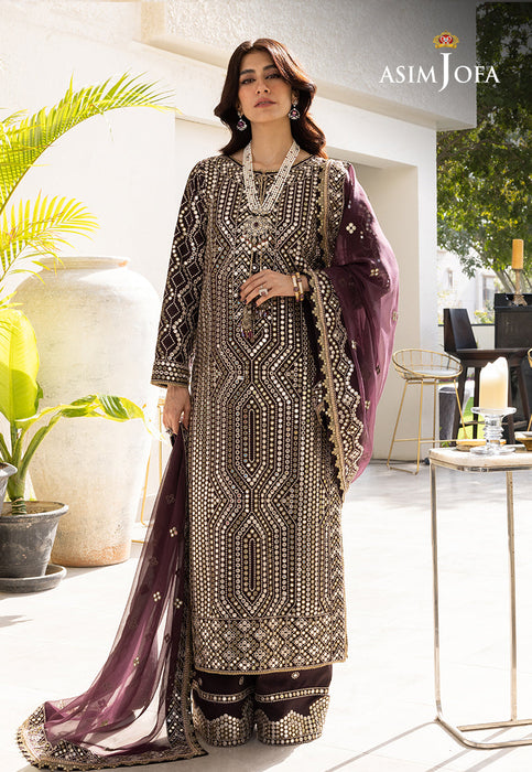 AJJH-01 EMBROIDERED RAW SILK