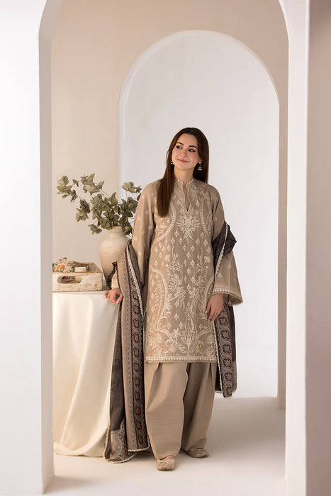Design 4A Winter Shawl 2024 Unstitched WS24-4A