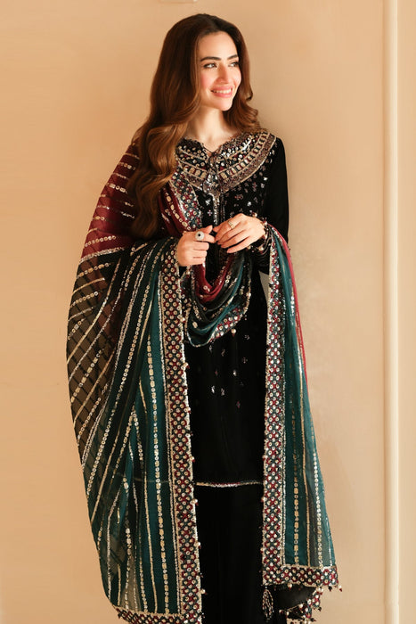 Embroidered Velvet Formal VF-2012