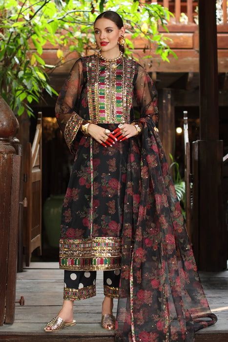 3-PC EMBROIDERED ORGANZA SUIT CMA-5-051