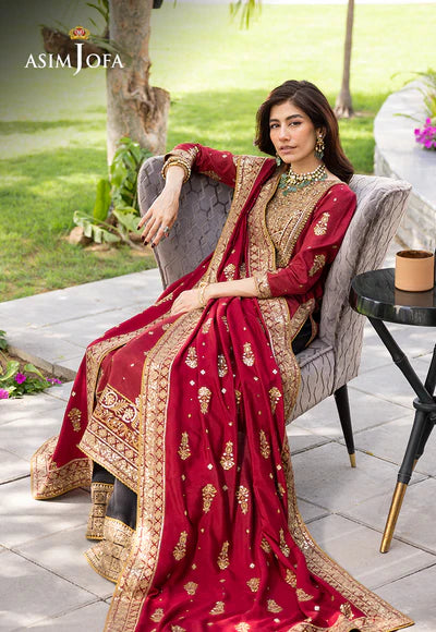 AJJH-02 EMBROIDERED RAW SILK 3 PCS