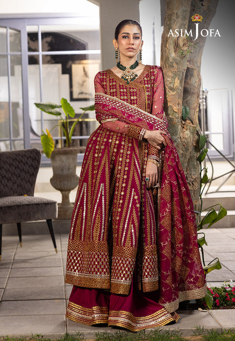 AJJH-08 EMBROIDERED ORGANZA 3PCS