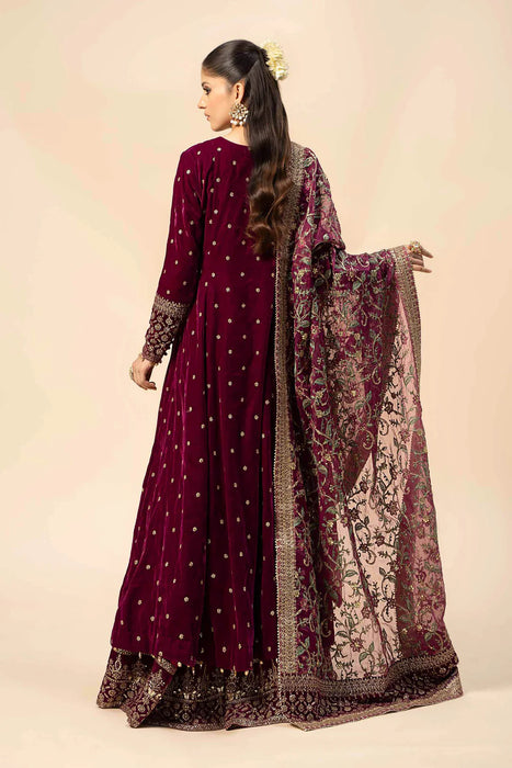 3 Piece Embroidered Velvet Suit | SF-W24-12