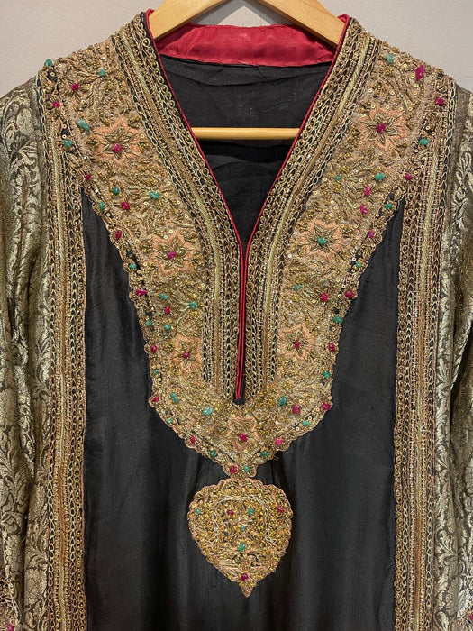 Embroidered zari silk