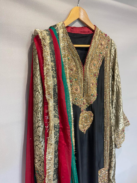 Embroidered zari silk