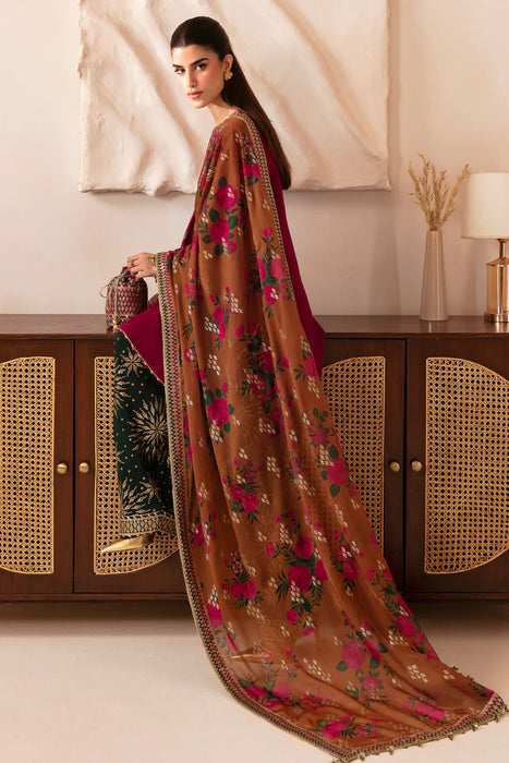 Premium Embroidered Raw Silk UR-7038 3 Pieces