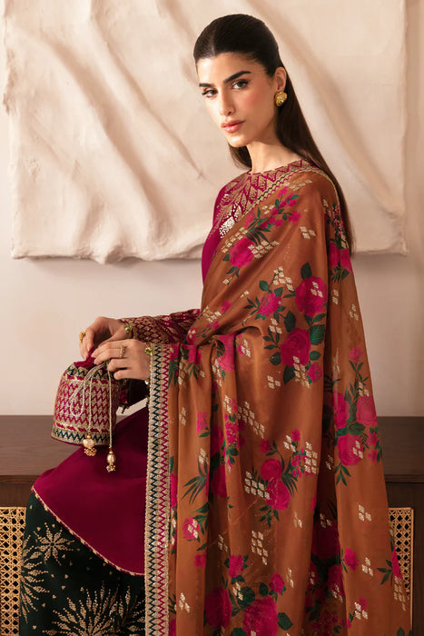 Premium Embroidered Raw Silk UR-7038 3 Pieces