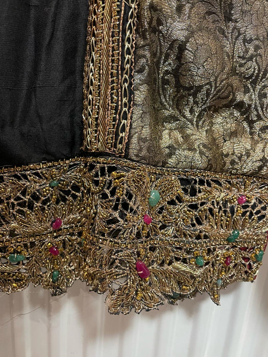 Embroidered zari silk