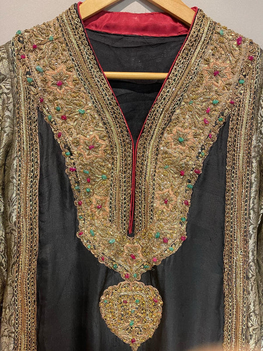 Embroidered zari silk