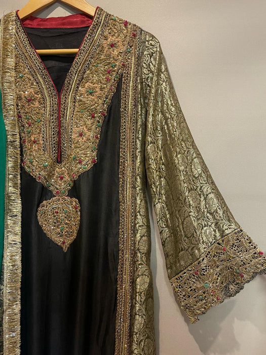 Embroidered zari silk