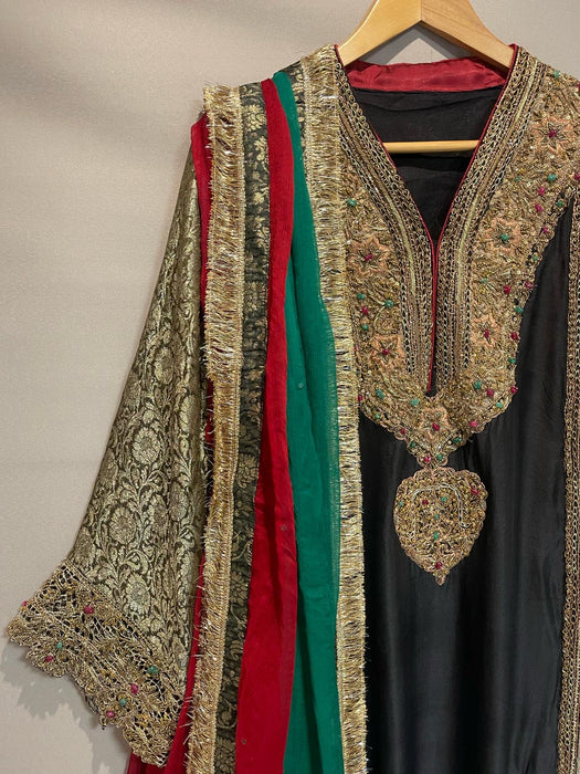 Embroidered zari silk