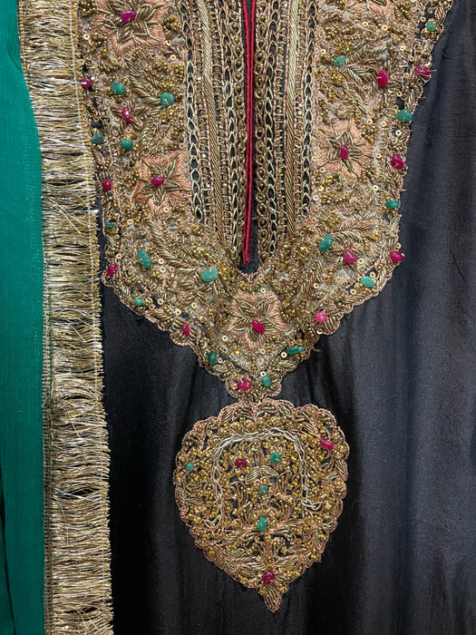 Embroidered zari silk