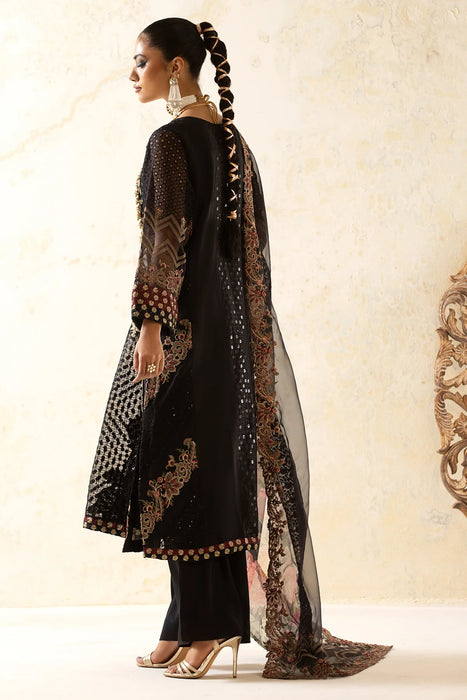 3-PC Embroidered Organza Shirt with Organza Dupatta and Trouser CMA-4-014