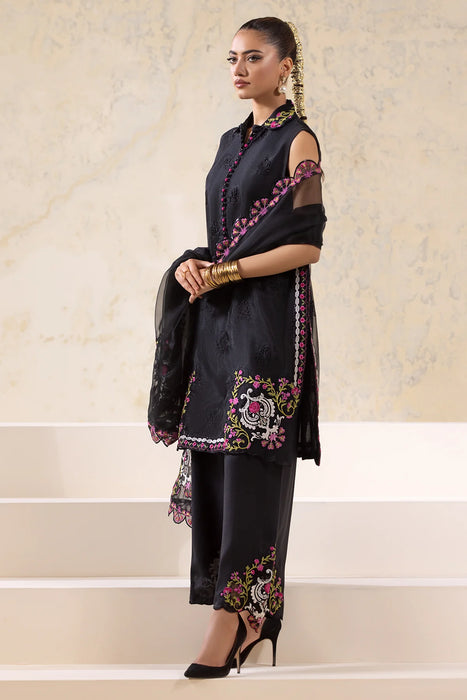 3-PC Embroidered Organza Shirt with Organza Dupatta and Trouser CMA-4-28