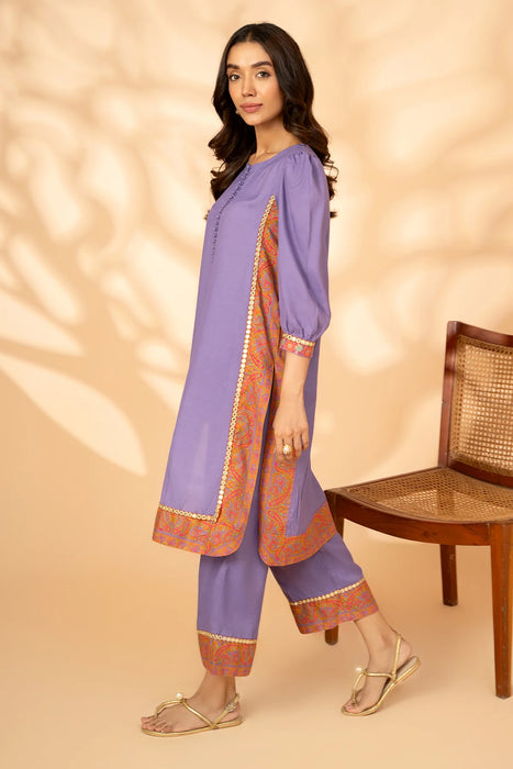 Embroidered Silk Shirt with Trouser CNP-4-19S 2-PC