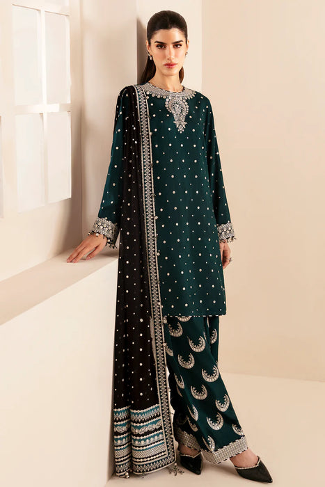 Premium Embroidered Raw Silk UR-7035 3 Pieces