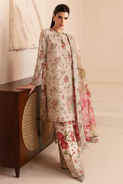 Premium Embroidered Raw Silk UR-7034 3 Pieces