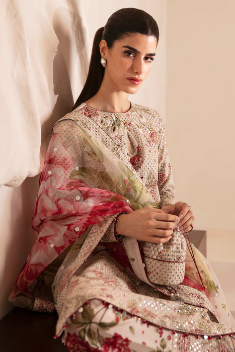 Premium Embroidered Raw Silk UR-7034 3 Pieces