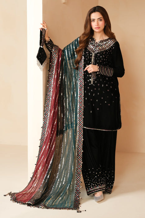 Embroidered Velvet Formal VF-2012