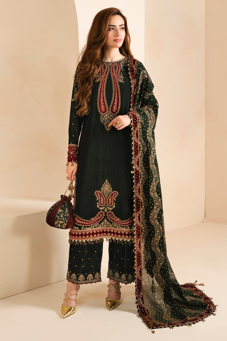 Embroided Velvet Formal VF- 2034