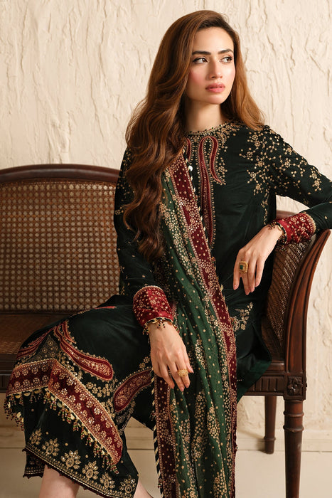 Embroided Velvet Formal VF- 2034