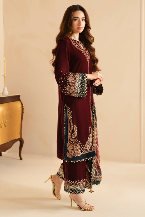 Embroided Velvet Formal VF- 2038