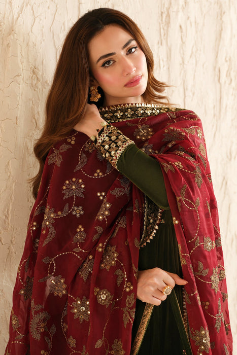 Embroirded Velvet Formal VF-2036 3PCS