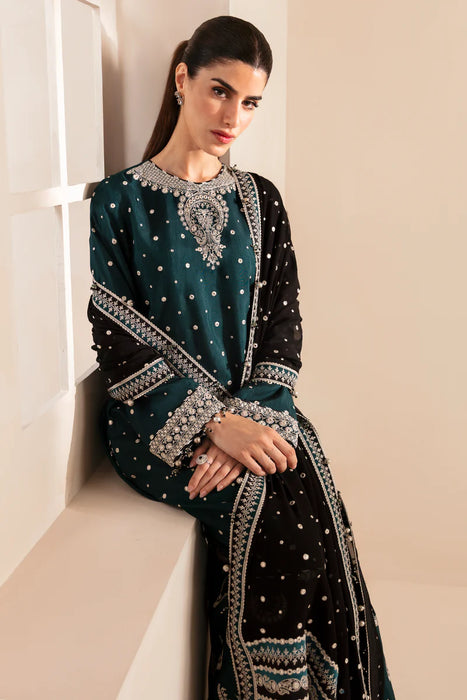 Premium Embroidered Raw Silk UR-7035 3 Pieces