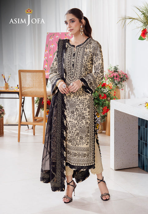 AJURD-09 EMBROIDERED LAWN 3 PCS