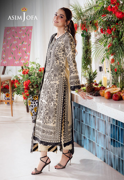 AJURD-09 EMBROIDERED LAWN 3 PCS