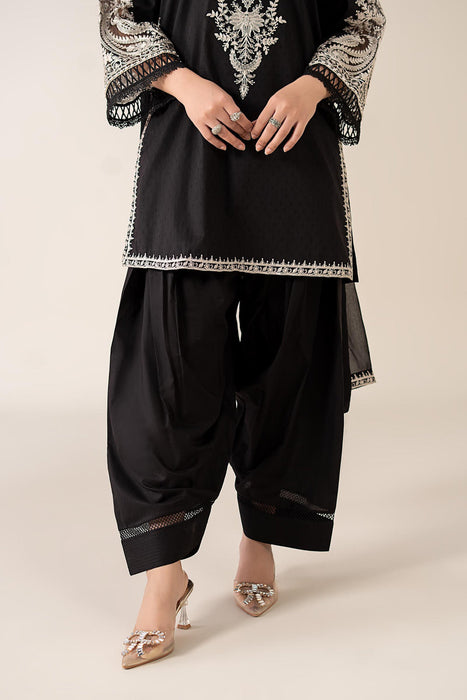 3 Piece Embroidered Dobby Suit